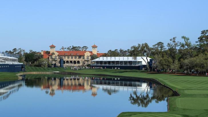 The final hole at TPC Sawgrass